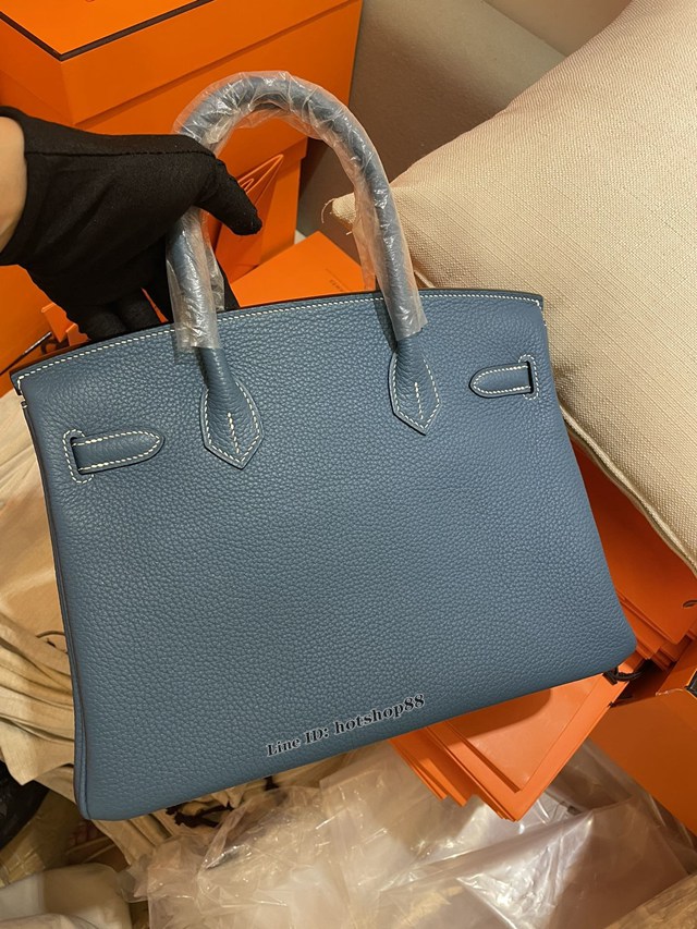 Hermes專櫃經典款Birkin手提女包 愛馬仕頂級手工縫製togo皮鉑金包 ttd1146